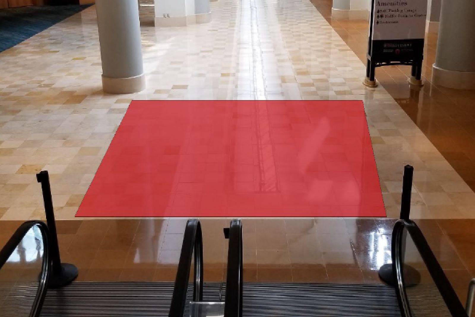 Escalator Floor Graphic Branding